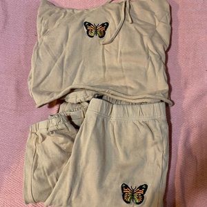 Butterfly sweat set